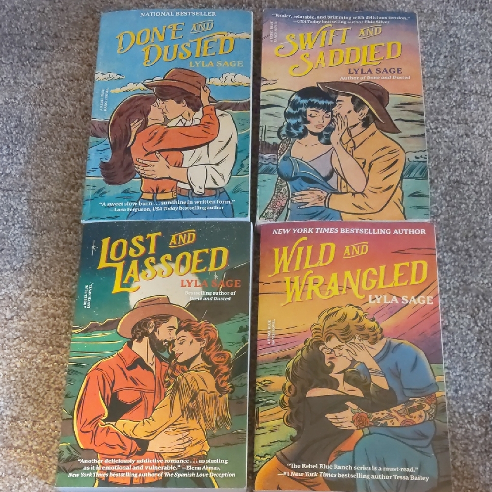 Set of Four Romance Novels by Lyla Sage